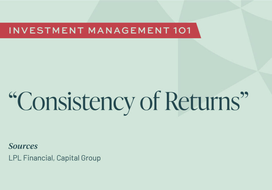 Investment Management 101: Consistency of Returns