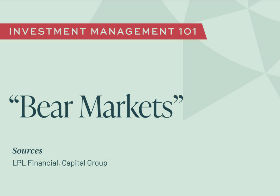 Investment Management 101: Bear Markets
